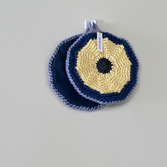 Crochet Pot Holders, Crochet Farmhouse Decor, Handmade Potholders - Picture 5 of 11